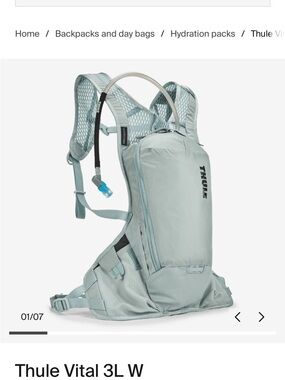 Thule Lightweight Hydration Pack in Pale Aqua